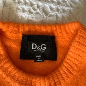 D&G Orange Sweater Dress